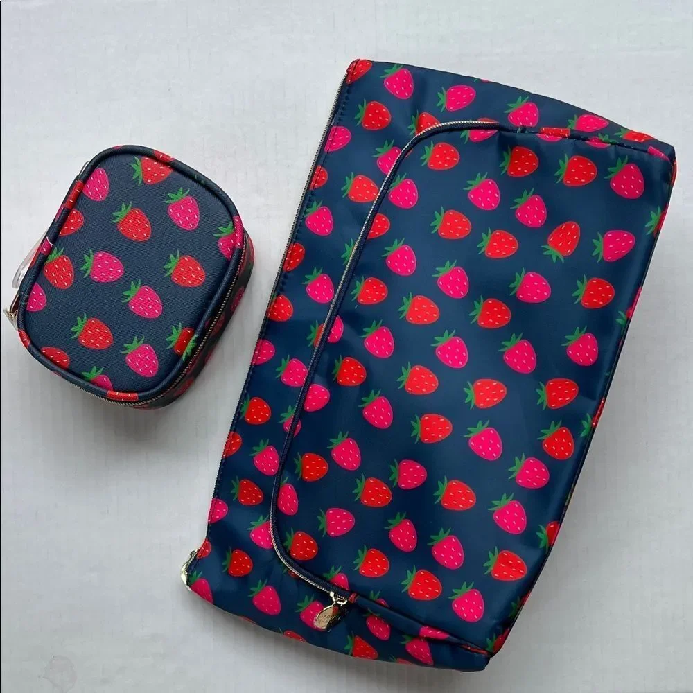 Danny Lee XL Double Zip Cosmetic Case and Pill Case set